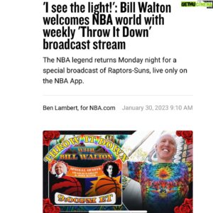 Bill Walton Instagram - #NBAThrowItDown