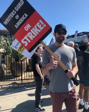 Billy Eichner Instagram - As Black Box once sang, Strike it Up! Proud of all my fellow writers for fighting back. Don’t fuck with writers! We are strong (intellectually if not physically!) #wgastrong @wgawest @wgaeast