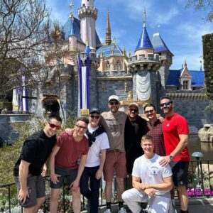 Billy Eichner Instagram - I adopted these 7 mostly middle-aged gay men and brought them to Disneyland as a little treat. (Apparently other people bring children?) We had the BEST time. And you must try the Avengers-branded chicken shawarma - surprisingly delicious! Thank you to my dear friend and colleague Mickey Mouse and all my friends @disney and @disneyland for a perfect day. I’ve been going to Disney parks since I was 5. It never, ever disappoints! 💫