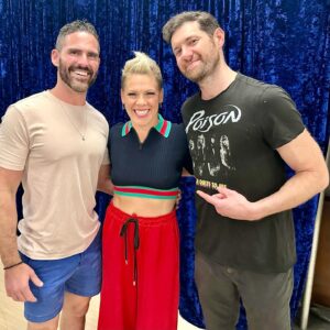 Billy Eichner Instagram - I just love this woman. The truly spectacular @pink. From buying the cassette single of “There You Go” during spring break in college to shouting about how much I love her on Billy on the Street and then having her actually join me on the show, she’s always been an inspiring, uplifting force. She’s known for flying above our heads but she is so down to earth, warm, generous - and obviously one of the best voices in music. Our faces hurt cause we were smiling so much at her show in LA last night. Plus a surprise duet with @alanis (!!!) that blew our minds. We love you, @pink. Never stop!!! ❤️❤️❤️