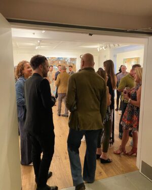 Billy Zane Instagram - Thank you @amberarbucci for an incredible opening and sale right out of the gate! 🔴 @gallery33sm @thegeorgian #frontman