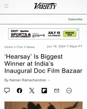 Birsa Dasgupta Instagram - Here's presenting the 4th generation filmmaker from our family, Meghla Dasgupta. The legacy continues.. silently, yet effectively. 

@meghla_somri and @sramanchatterjee13 debut documentary film 'HEARSAY' wins 'Work-in-Progress' Lab Awards at India's Film Doc Bazaar, MIFF - Mumbai International Film Festival 2024. 

Here's to a new beginning Somri 😘

@miff_india @nfdcindia @pibindia #documentary #daughter #filmmaker #actor #dop #love #life 

P.S. She's the DoP of HEARSAY too 🎥