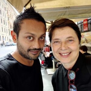 Birsa Dasgupta Instagram - Hello Isabella, Alessandro, Tommaso.. when do we meet again? Shall it be in Rome or New York or in India? Wish to hear stories of Gill and Roberto! Why don't we revive Sonali's boutique? Keen to show you films made by Hari, Raja, Ribhu and me! Would love to hear more about your stunning mama, Isa! How's your new film shaping up Ale? Let's plan a reunion soon! 

@isabellarossellini @alessandro_rossellini 

Rossellini - Dasgupta
A family full of actors and filmmakers! 

#family #italy #india #history #cinema #love #life