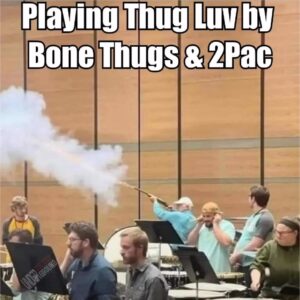 Bizzy Bone Instagram - Orchestra playing Thug Love.