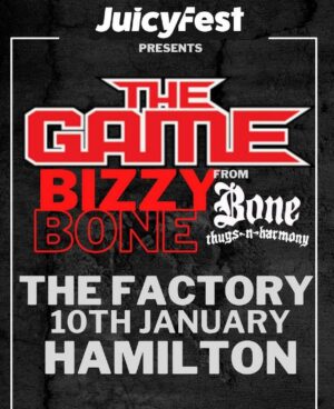Bizzy Bone Instagram - Amazing show last night. I didn’t really know how i did. 
Then i started receiving footage from the people who attended. Wow. I was just giving it my all. You never really know when u up there how your doing. Just locked in. 
I can’t even explain how much the people out here love BONE. Each member. Wether solo or not. The love out here is something i have not felt in a very very long time. Stepping away for awhile to get my children’s careers together has been a journey. I know ya’ll understand what i am doing. I hear the bullsht as well (2nd slide) always gon be haters #mrrogersneighborhood 🤭. The group is gonna be just fine. Imma shut it down real quick. With talent. With Grace. Its that simple. Long live Bone Thugs n Harmony. Imma keep saying it. Until its backwards baby!!!!!!! 
@juicyfest.co we are just getting started. Buckle up for safety mates 😁. 
P.S. @ybl_sinatra went awf! Proud of my son. Very proud. 
Im on Daddytime. Not 😈 time. See how i did that? 
NEW ZEALAND & AUSTRALIA I F’N LOVE YOU! 
Im here lets gooooooooo!!!!!!
God be with me lets set this MF awf! 
P.S. to clarify slide 2 is for you haters out there. If you feel some kinda of way then …. That uh definitely be you. Ya’ll do not care as much as i do and are not ready to throw down for this sht or my niggaz. I AM! 
I got Water bottles for all yall. 😆😆😆😆😆
Its all good frfr. Lighten up because i am having a ball out here. Too blessed to be upset at all. 
Enjoy. ✌🏽