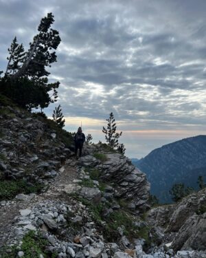 Bj Gruber Instagram - We reached the top of Mount Olympus yesterday. What an incredible hike and not for the faint of heart. Even as an experienced rock climber, the exposure was effecting me. There is several hundreds feet of no fall scramble to reach the pantheon of the gods. The peak behind me is the highest point in Greece named Mytikas. #hike #scramble #adventure #travel
