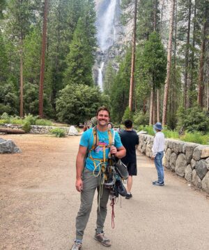 Bj Gruber Instagram - Hi, I’m BJ Gruber. I grew up in Richmond, VA. My family often went camping & beaching. It was the ‘90’s, so we still played outside. At my grandmother’s lake house, we’d swim & ski out on the water during the summer.

I'm pansexual, a word I didn’t know growing up. I came out as bi at 16, but went back in because… VA. I came out again in college when I met someone. It’s an odd feeling: I've never felt gay or straight & fully accepted by either community. I amorphously fall in the middle. If dating a man, heterosexuals felt I was always gay & just pretending to be straight. If I dating a woman, LGBTQ folks would treat me like I was never gay & thus not in the tribe. So here I am, pansexual, which leaves me the freedom to exist at least in acceptance within myself. My pansexuality means that who someone is as a person (their integrity, honesty, character, responsibility, willingness to put up with my eccentricities, etc…) is the primary basis for my interest in them. Everything else is tertiary.

Parks have helped me find peace within myself. That solace has given me the clarity to understand what I believe in & who I want to be.

I haven’t been to nearly as many National Parks (NP) as I’d like, but I often visit state parks in VA & NY, where I enjoy hiking with Rachel, my partner (also queer) & rock climbing my friends Richard & Trevor. I’ve been lucky enough to visit Red Rocks NPS site in NV & Grand Canyon & Yosemite NPs.

Every landmark feature at Yosemite could be its own destination. It’s like someone designed Yosemite in a lab to be the most beautiful place possible & then gave it to us. I find it to be a more compelling ontological argument than the human body.

Rock climbing & hiking give me peace of mind that I can't find on NYC streets. My mom thinks I'm a thrill seeker, but it’s actually the opposite. When I’m on the sharp end 1000s of ft in the air, there is only silence. It’s me, the rock, & a dear friend through 70m of nylon umbilical cord (also birds & sometimes snakes).

I'd tell my younger self to be honest about who you are & never apologize for it. I urge everyone else to do the same.

Relationship status: Engaged 💍 (under the Northern Lights)