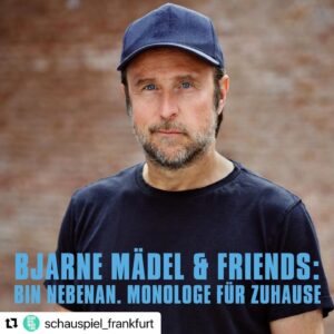 Bjarne Mädel Instagram - #bin nebenan #Lesung Frankfurt am Main @schauspiel_frankfurt #gibt noch Karten  @katrinwichmann @speaklow_berlin #wenns nicht voll wird, ich so Katzenfoto