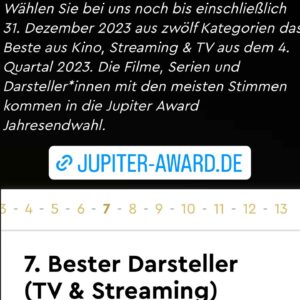 Bjarne Mädel Instagram - #ABSTIMMUNG jetzt !!! #Noch nicht gratulieren !! #GERN ABSTIMMEN !! @linkinbio #oder Link in Story @jupiteraward2023 @cinema_magazin @tv_spielfilm @bnnppnn @katrinwichmann @leommmmmeier @sven_stricker @krislesch @claussenputz @agenturschottkreutzer @ardmediathek @netflixfilm @ndr.de @la_vick_y @luise.heyer @mirihimmelsberger @ninahauncasting @mtrsfr @jupiterjones @aussenrist15 @michaelmaertensoffical @livclaa @joachimmeyerhoff @hauschkamusic @volkerbertelmann_official @kurt_kroemer_berlin @edita_malovcic @erobiqueoffiziell