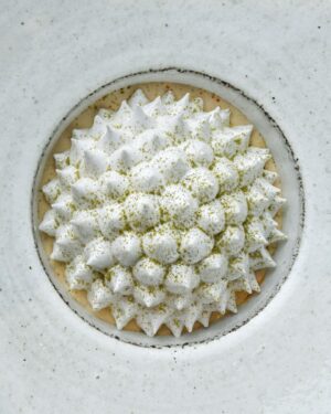 Björn Frantzén Instagram - Matcha meringue with yuzu sorbet, lemon marmelade & oolong mousse @villafrantzen in Bangkok