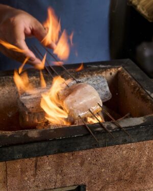 Björn Frantzén Instagram - Channel rockfish (kinki) binchotan BBQ in Singapore at @restaurantzen.sgp