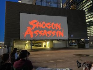 Blaine Gibson Instagram - Another birthday, another movie at the drive-in. Got to show this crew Shogun Assassin, I forgot how fuckin insane that movie is. 

Huge shoutout to @bluestarlitedrivein for being so accommodating and letting me celebrate another birthday with them! If you’re ever in Austin, you gotta go to a movie with Blue Starlite. Hands down my favorite Austin business.

Also @mandodoesstuff was there but he was taking a shit or something while we took the photo.