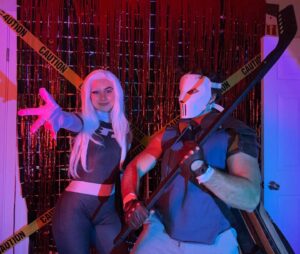 Blaine Gibson Instagram - Danny Phantom and Casey Jones

-Yes,I carried a golf bag filled with various sporting goods
-No, nobody knew who I was (except @jackpattillo)
-Yes, my girlfriend’s butt looked incredible

No further questions. 🐢