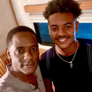 Blair Underwood Instagram - To my youngest son Blake, You bring passion, intelligence, focus, quiet determination and strength to everything you endeavor. I am incredibly proud of the young man you’ve become. Brick by brick you continue to build your legacy. GO BOY! Love you Son #Steadygrind #happynationalsonsday