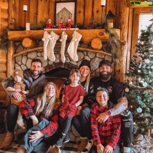 Blake Foster Instagram - Wishing you a Merry Christmas from our family to yours! 🎄💖 May your day be filled with love and joy. Merry Christmas ya filthy animals 🎅🤶 #ChristmasCheer #FamilyLove