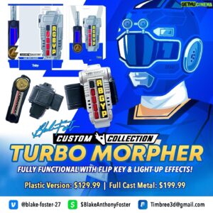 Blake Foster Instagram - 🚀 Big news, RangerNation! The turbo Morphers are gearing up for shipment! Plastic versions are hitting the road this week, with full cast metal versions following in mid-February. So honored to share this journey with you all!  Plus, if you grab one via Cash App or Venmo, I’ll sign it for free! 🖊️ #PowerRangers Don’t miss out! DM me if you have any question or requests 💙⚡️ #Morphers #SignedEdition #LimitedTimeOffer #Morphers #ExcitingNews #ComingSoon