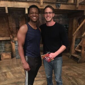 Blake Jenner Instagram - Watching my buddy @jquintonjohnson in @hamiltonmusical was both amazing and inspiring. Absolutely loved it! And thank you @socarb for being the best copilot 🙏😎