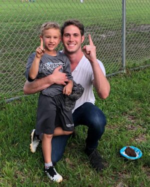 Blake Jenner Instagram - Very happy I finally got to catch one of this little man’s games. He killed it! Proud uncle over here 🙌🙌👌❤️