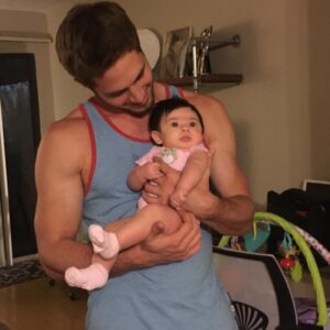 Blake Jenner Instagram - Hanging with this little beauty tonight. Puttin in that uncle time 😎👊👍#mynieceismorebadassthanyours🖕