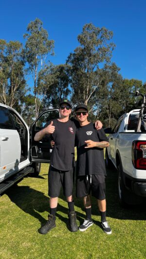 Blake Williams Instagram - Seymour Show ✅ awesome weekend made even better when your working with and riding with such legends 🤜🏻 had a blast riding my last demo before surgery with @jakesmith_fmx 🤘🏻got to watch @supercrosslive between demos, got to ride a brumby, got a photo with the Black Caviar statue, pretty much ticked all the boxes for a mad weekend, even though i fell off the side of the landing trying to ride up it with dew on my tires… that hurt…. But other than that it was a mad weekend for team #FossilFMX 🤘🏻