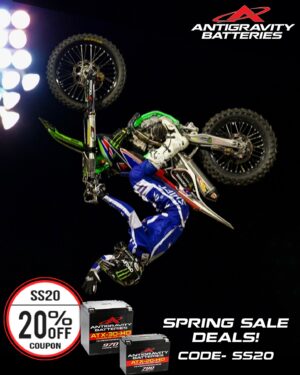 Blake Williams Instagram - @antigravitybatteries are having a massive sale, get on board 15-18 march use codes
15% off of Automotive Batteries code- SS15
20% off of Powersport Batteries code- SS20
30% off of Microstarts and Energy Storage code- SS30