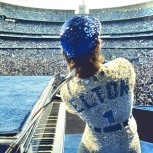 Bob Mackie Instagram - Bob Mackie recreated his iconic baseball cap design for @eltonjohn’s last dates in the US at the Dodger Stadium. 

Bob designed the original costume for Sir Elton’s concert at the stadium in 1975, and it went on to become one of Elton’s most memorable shows. Read the full article in @voguemagazine 

📷 : Ben Bentley / Rocket Entertainment
.
 #MackieMagic #EltonJohn #EltonFarewellTour #EltonLive