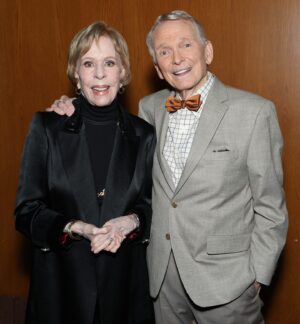 Bob Mackie Instagram - Carol Burnett honoring her longtime friend and collaborator, the legendary Bob Mackie, at the premiere of his ‘Naked Illusion’ documentary at the Paley Center in LA. 

It was an honor to celebrate this iconic designer with legends such as Carol Burnett herself! 💫 

#BobMackie #CarolBurnett #PaleyCenter