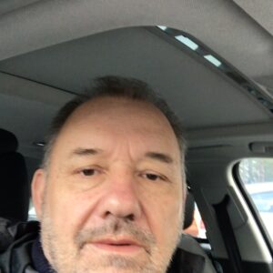 Bob Mortimer Instagram - Train guy on the road