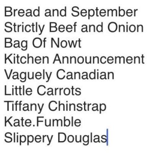 Bob Mortimer Instagram - CAT NAMES FOR SALE..£8.00 p.a. (No offers)