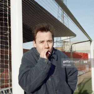 Bob Mortimer Instagram - Smoking a tab at Ayresome Park