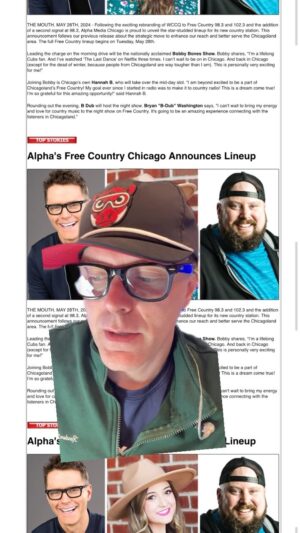 Bobby Bones Instagram - Look who it is! Well, it’s us. But still! #chicago