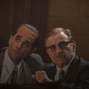Bobby Cannavale Instagram - In honor of @theirishmanfilm opening wide in theaters this weekend, here’s a few shots taken by the great @nikotavernise on set, including my favorite one, of Bob Deniro fixing my hat. Film drops on @netflix 11/27.