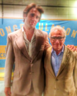 Bobby Cannavale Instagram - Tonight, @theirishmanfilm has its world premiere at @thenyff I still have to pinch myself that I’ve ever even MET @martinscorsese_ much less had the great fortune to work with him a few times now. As a kid growing up in the 70’s and 80’s who dreamed of being an actor, there wasn’t another director out there who’s vhs tapes you wanted to get your hands on more than Mr. Scorsese’s. Taxi Driver, Mean Streets, Raging Bull, King Of Comedy and all the rest. I took my young life in my hands every time I slipped those tapes into the vcr late at night, and those machines were LOUD. Nearly 40 years later i get to sit in the audience at Alice Tully Hall and watch myself sharing scenes with Robert Deniro, Joe Pesci, Harvey Keitel and Al Pacino, directed by The Master. Still can’t believe it. The 2nd pic here is the only pic I’ve asked Marty for. I’m not comfortable asking for pictures, never wanna intrude. Nevertheless, I hadda ask. This is while we were shooting Vinyl. Don’t I look super comfortable?? The last pic taken by the great @nikotavernise during the shooting of Vinyl. Do yourself a favor and go see @theirishmanfilm when it hits theaters 11/1 and on @netflix 11/27. Thanks.