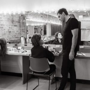 Bobby Cannavale Instagram - Some more backstage pics taken by legend @monique.carboni at our production of MEDEA at @bam_brooklyn directed by @simonandrewstone and starring my love @fullyrosebyrne 5 more shows to go. Last shot is of me and my old friend #DylanBaker our second play together. There’s no place I love being more than on a stage performing a play. Truly. Thank you to the entire staff at @bam_brooklyn in the front of the house and behind the curtain for the honor. And thank you to all of you who spent your money to support the theater. I’m forever grateful.