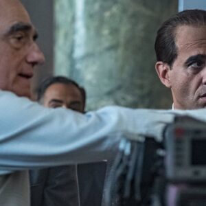 Bobby Cannavale Instagram - In honor of @theirishmanfilm opening wide in theaters this weekend, here’s a few shots taken by the great @nikotavernise on set, including my favorite one, of Bob Deniro fixing my hat. Film drops on @netflix 11/27.
