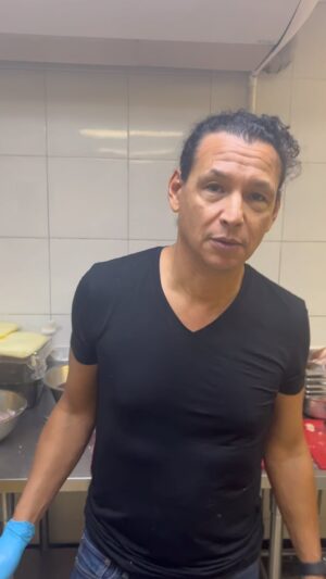 Bobby Chinn Instagram - Prepping for So Amazing Chef 10 year anniversary at So Bangkok. November 1-6. One of the signature dishes is the Crab Corn Espresso. 
Today I am training a young chef on all the little details of a good fish stock. It starts with reducing food waste, here we remove all the meat from  the bones. 2.4 kg which will now be converted into this fish cakes and fish balls. We chop through the vertebrate to help release the gelatin and we soak it in cold water, to remove all the blood and impurities.
For the next week, we will be making fish stocks with fish stock. Eventually we will use a triple fish stocks to make the crab stock! You can’t make a great sauce with an average stock. This might look like a time consuming process, however, if you live what you do, it’s a pride and joy, especially if the guests enjoy it. @sobangkok @rcitiesnetwork @foodtank #fishstock #reducingwaste #crabcornsoup