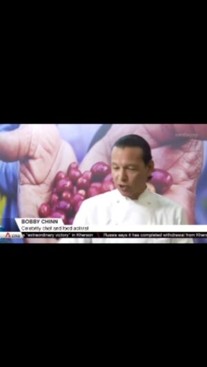 Bobby Chinn Instagram - Part 2 Well, outside of forgetting to mention fish stock and soil erosion, I am adamant that we can all be part of the solution by changing our diet and our attitude towards food. #foodwaste @rcitiesnetwork @foodtank Thank you @channelnewsasia for giving me the opportunity to chat a little bit about Resilent Food Networks and the great work that the team is doing