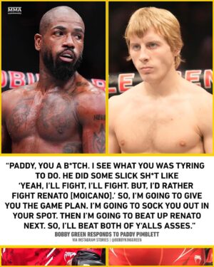 Bobby Green Instagram - Bobby Green claps back at Paddy Pimblett