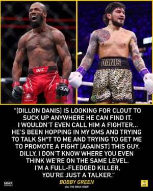 Bobby Green Instagram - Bobby Green goes off on Dillon Danis 😳  #TheMMAHour