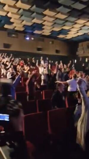 Bojan Cvjetićanin Instagram - Our band crew family and our sponsors had a watch party yesterday. This is what Carpe Diem is. It’s not a song. It’s 7 years of friendship, love, family and creating with the best group of people in the world. Thank you to each and everyone who was by our side and everyone who gave us a vote… you made it possible ❤️ Thanks @kinobezigrad for letting us all into your home 🌞