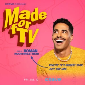 Boman Martinez-Reid Instagram - A reality TV star is born ✨ 

Starring @bomanizer, #MadeForTV premieres July 12 on Crave.