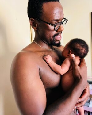 Bonko Khoza Instagram - A Happy Father indeed. My greatest gift ❤️