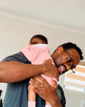 Bonko Khoza Instagram - A Happy Father indeed. My greatest gift ❤️