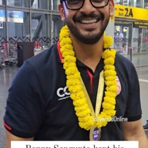 Bonny Sengupta Instagram - The Man who replied all the trollers with his brilliant performance in batting and fielding ...@bonysengupta kept his promise..#BengalTigers is now #CCLChampion.