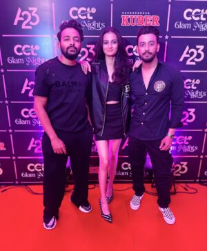 Bonny Sengupta Instagram - The Balmain Gang 🔱👸🏻🌟🌟🔱
#ccl #24 #glam #nights 

@sarasenguptaa @i_sauravdas