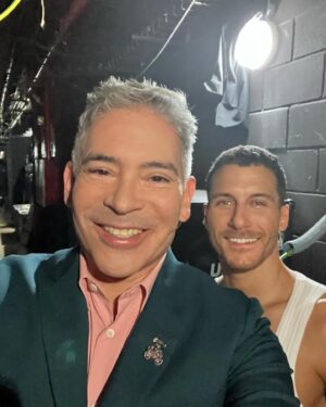 Boris Izaguirre Instagram - Having fun, before the show @gorka_marquez @bailandoest love boris