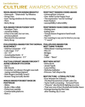Bowen Yang Instagram - Here are the nominees for the 2024 Las Culturistas Culture Awards. 🏆 Winners will be announced on June 15th at the Kings Theatre in Brooklyn.
