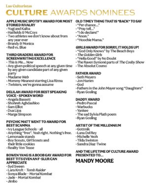 Bowen Yang Instagram - Here are the nominees for the 2024 Las Culturistas Culture Awards. 🏆 Winners will be announced on June 15th at the Kings Theatre in Brooklyn.
