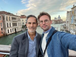 Brad Goreski Instagram - We’ve traveled the world together, survived horrible hair styles and I can still trick you into thinking I’m taking a photo when it’s actually a video. Happy Valentine’s Day @garyjanetti! I love you! ❤️🫶🏻