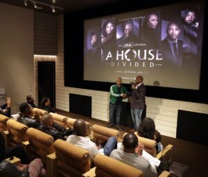 Brad James Instagram - Season 5 kickoff shindig with some of your favorites
Thanks @watchallblk 
 Dan you made history m8!
#AHouseDivided @ahdseries 
NEW SEASON IS LIVE NOW!